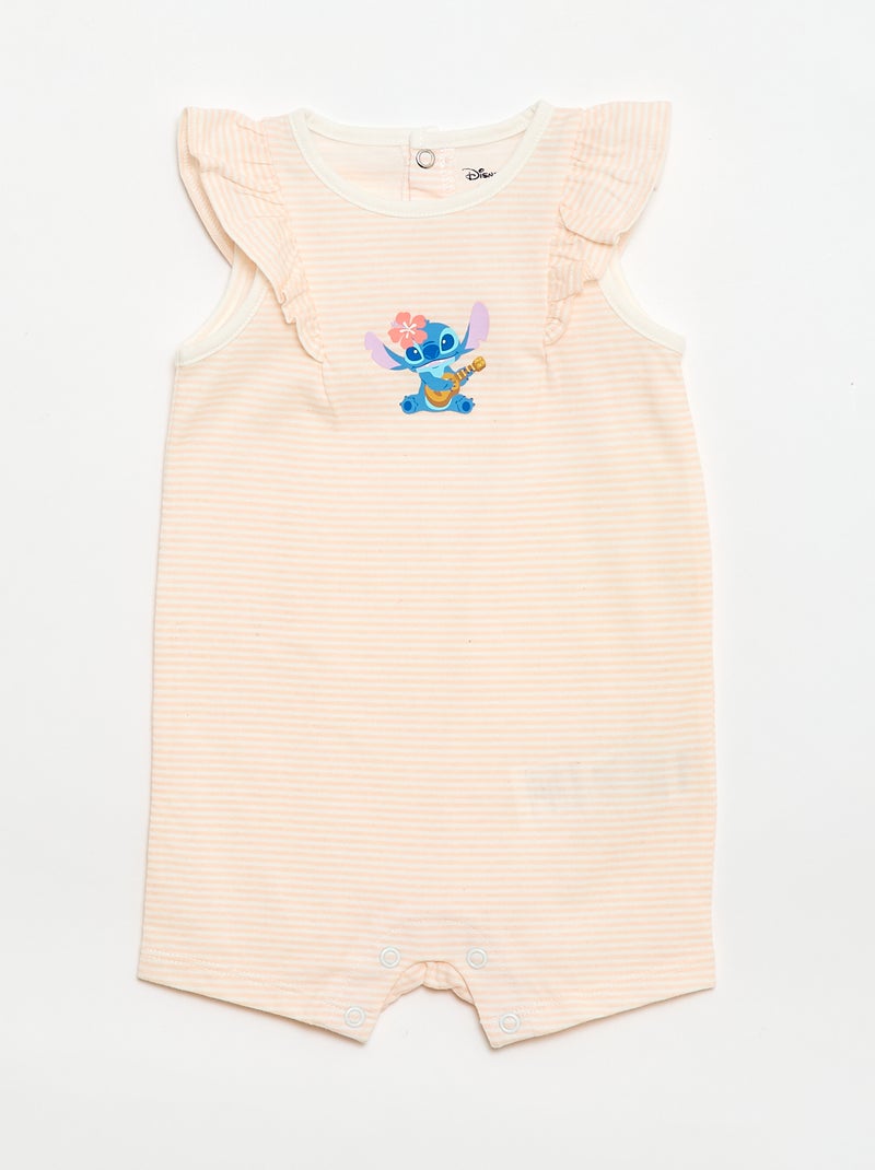 Conjunto de 2 macacões \'Stitch\' \'Disney\' sem mangas Branco - Kiabi