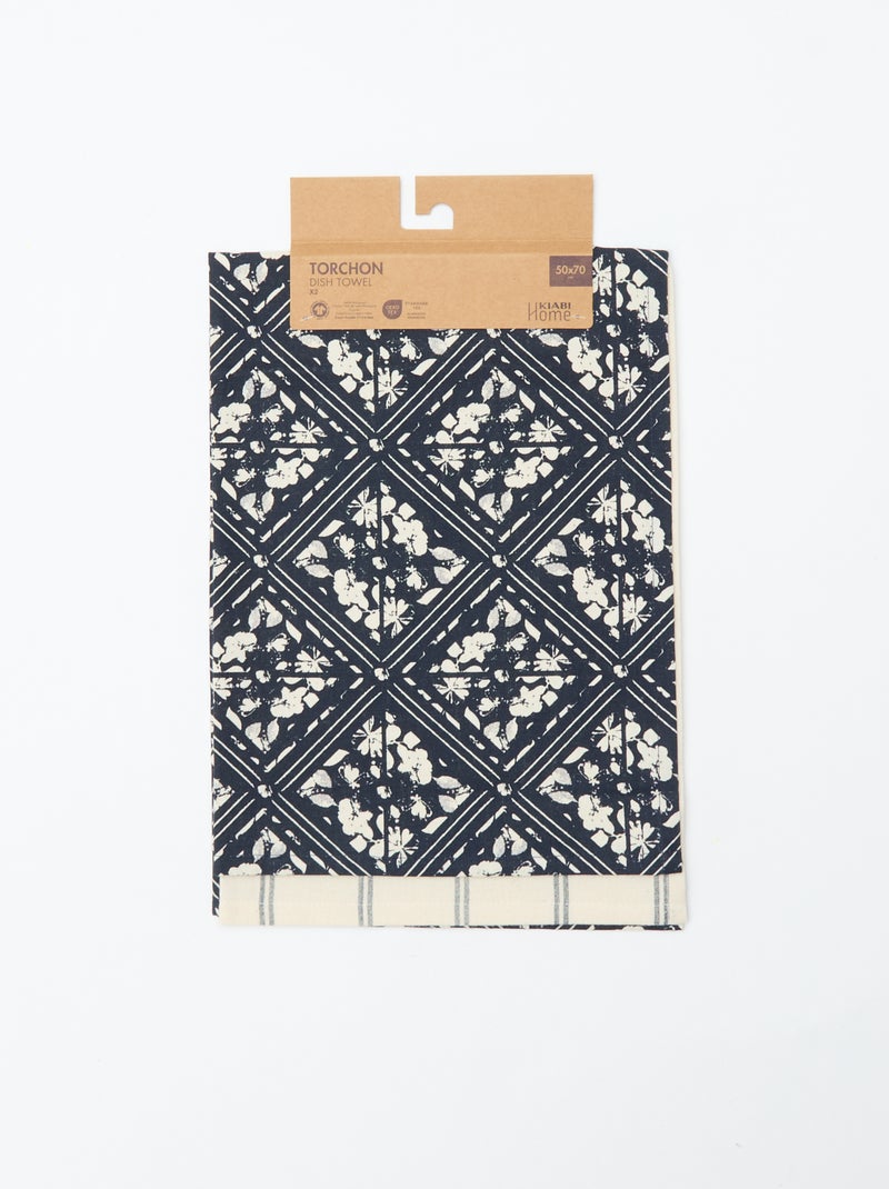 Conjunto de 2 panos de cozinha - Kiabi Home Bege - Kiabi