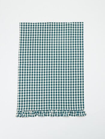 Conjunto de 2 panos de cozinha com folhos (50x70 cm)
