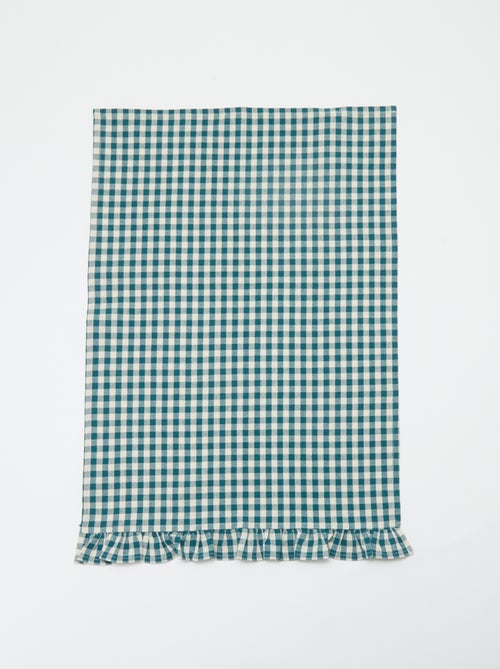 Conjunto de 2 panos de cozinha com folhos (50x70 cm) - Kiabi