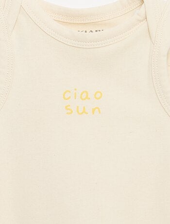 Conjunto de 2 peças - body + calções