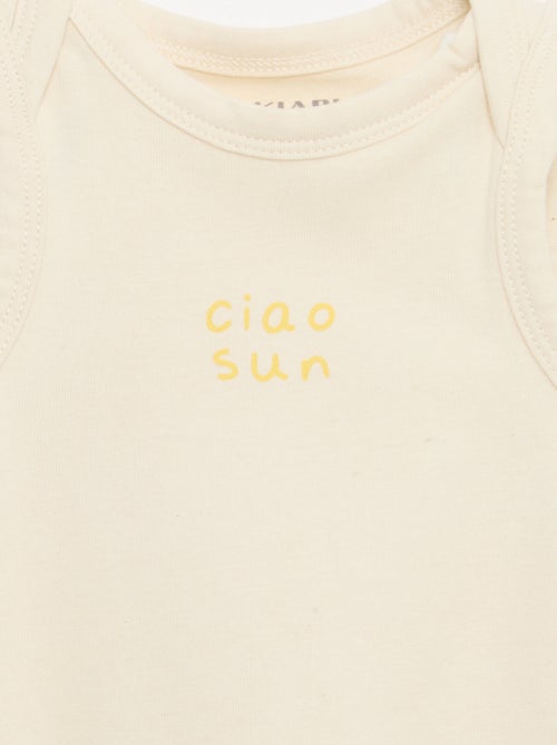 Conjunto de 2 peças - body + calções - Kiabi