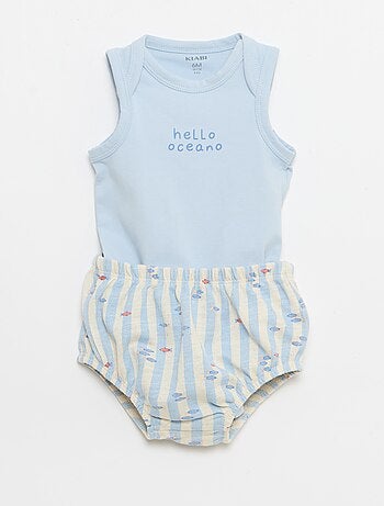 Conjunto de 2 peças - body + calções