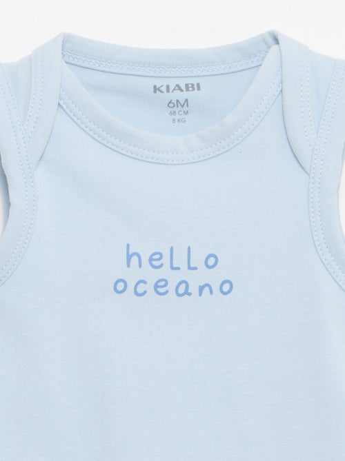 Conjunto de 2 peças - body + calções - Kiabi