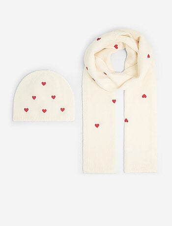 Conjunto de 2 peças - Cachecol + gorro
