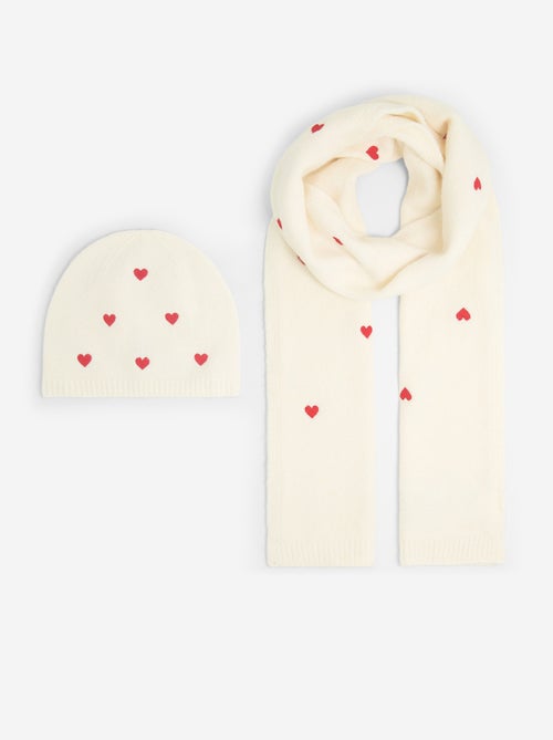 Conjunto de 2 peças - Cachecol + gorro - Kiabi Conjunto de 2 peças - Cachecol + gorro - Kiabi