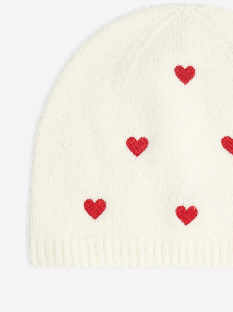 Conjunto de 2 peças - Cachecol + gorro Branco - Kiabi