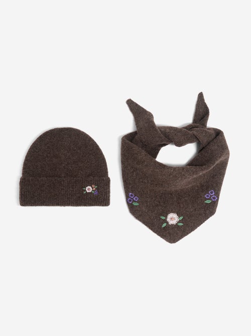 Conjunto de 2 peças - cachecol + gorro - Kiabi