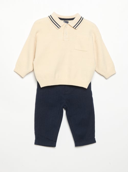 Conjunto de 2 peças - camisola + calças - Kiabi