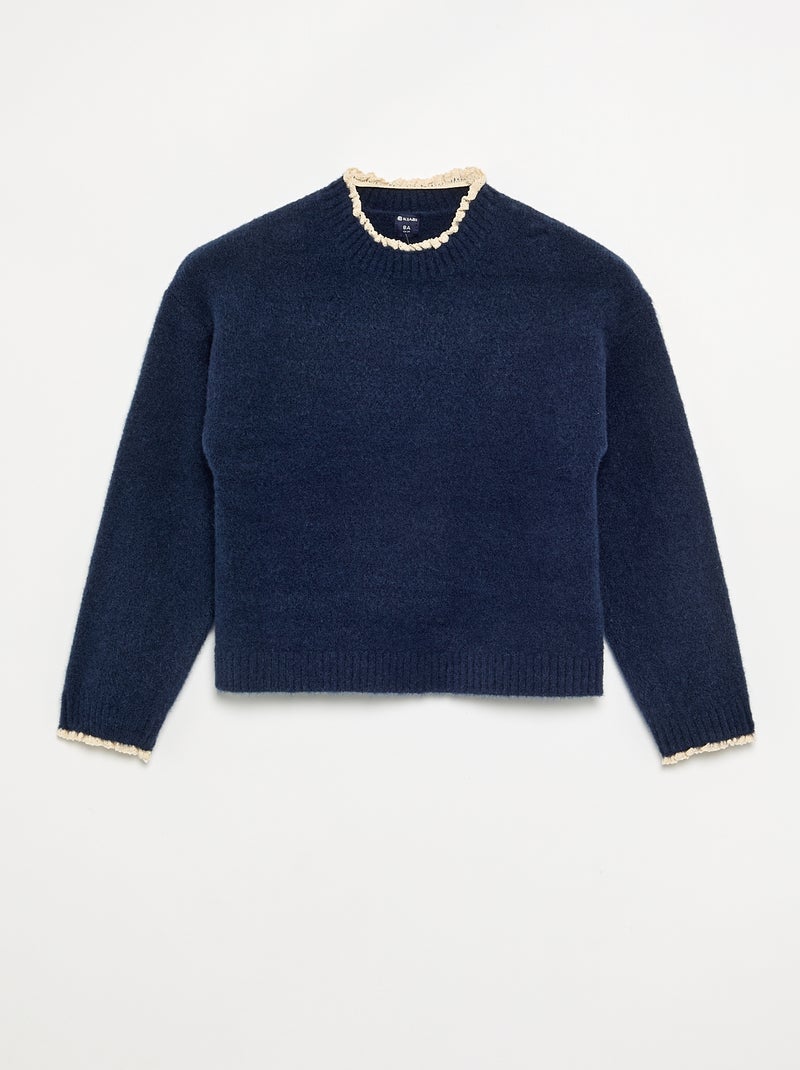 Conjunto de 2 peças - Camisola + calças Azul marinho - Kiabi