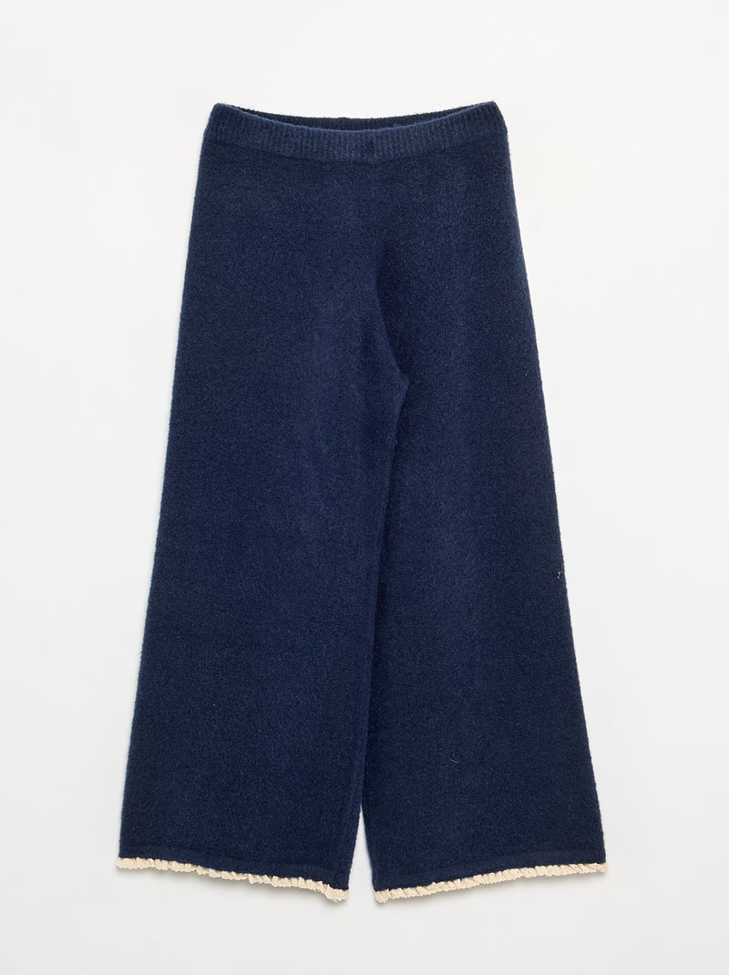 Conjunto de 2 peças - Camisola + calças Azul marinho - Kiabi