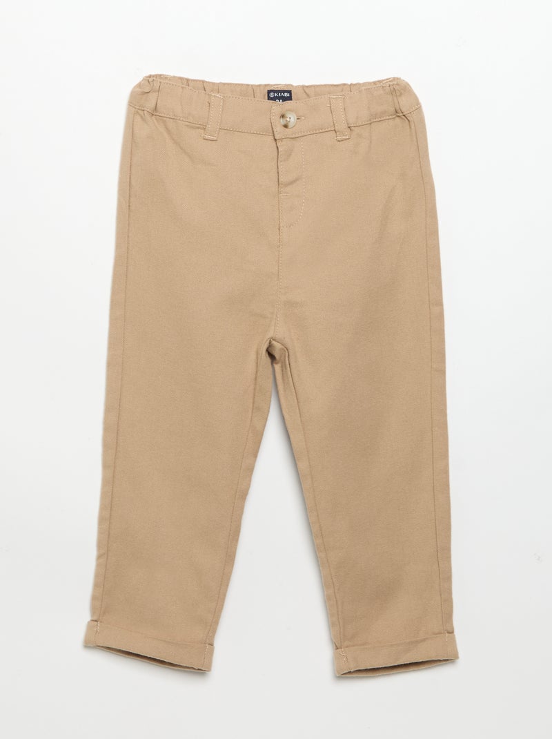 Conjunto de 2 peças - camisola + calças Bege - Kiabi