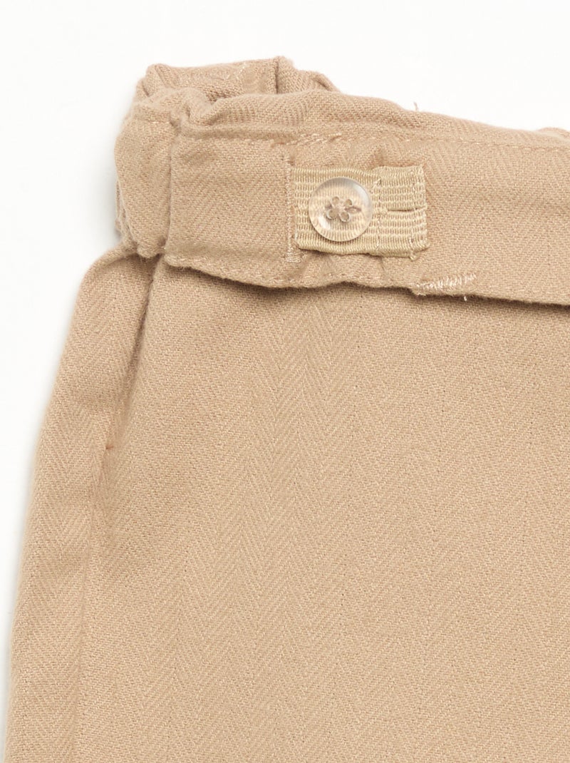 Conjunto de 2 peças - camisola + calças Bege - Kiabi