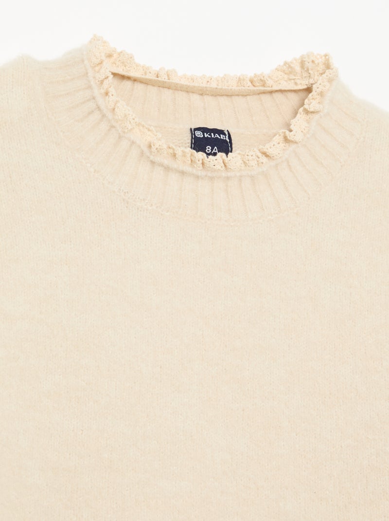 Conjunto de 2 peças - Camisola + calças Bege - Kiabi