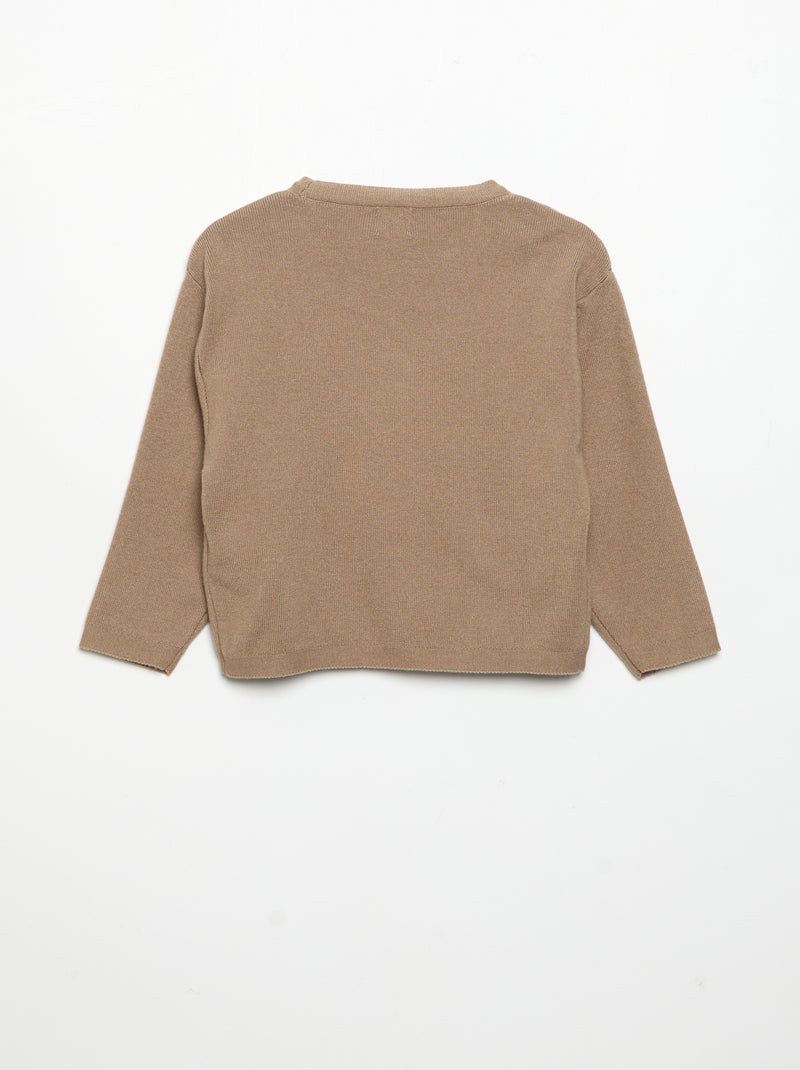 Conjunto de 2 peças - Camisola + Calças Castanho - Kiabi