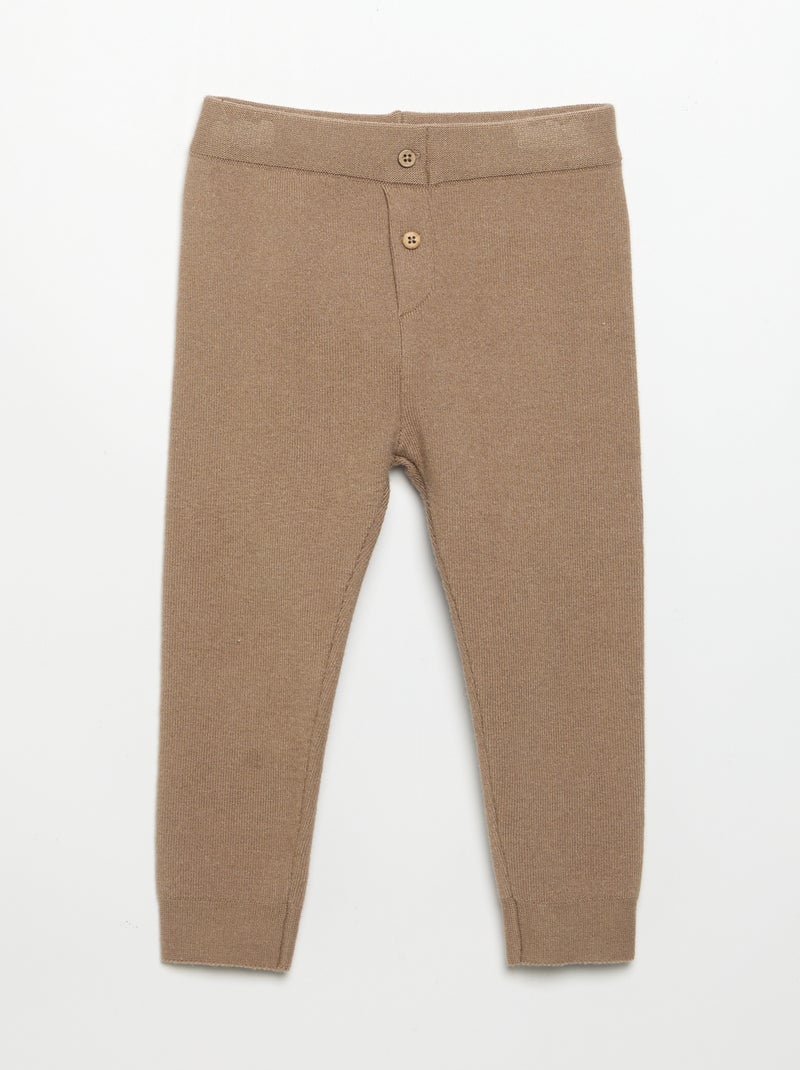 Conjunto de 2 peças - Camisola + Calças Castanho - Kiabi