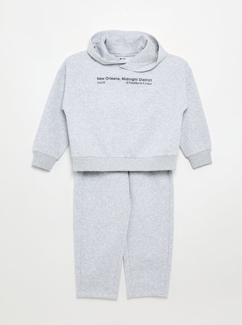 Conjunto de 2 peças - camisola + calças de jogging - Kiabi