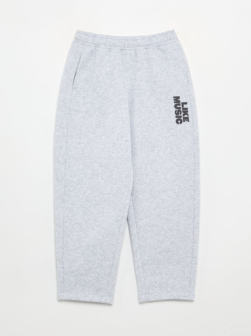 Conjunto de 2 peças - camisola + calças de jogging Cinza - Kiabi