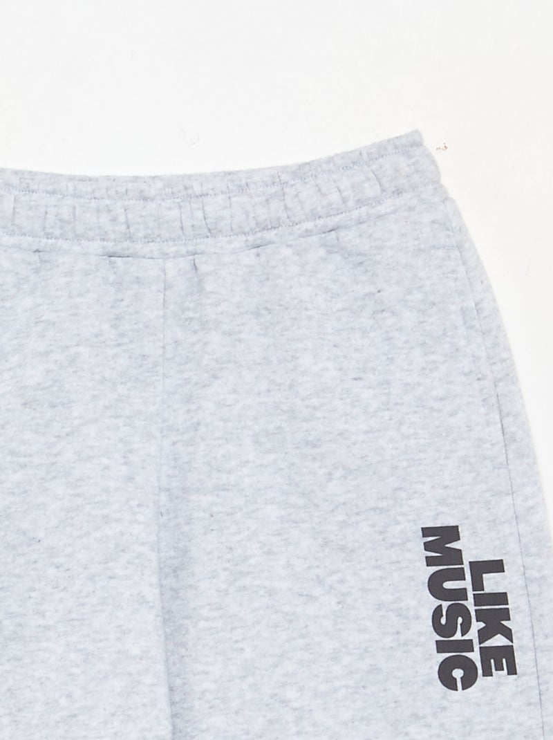 Conjunto de 2 peças - camisola + calças de jogging Cinza - Kiabi