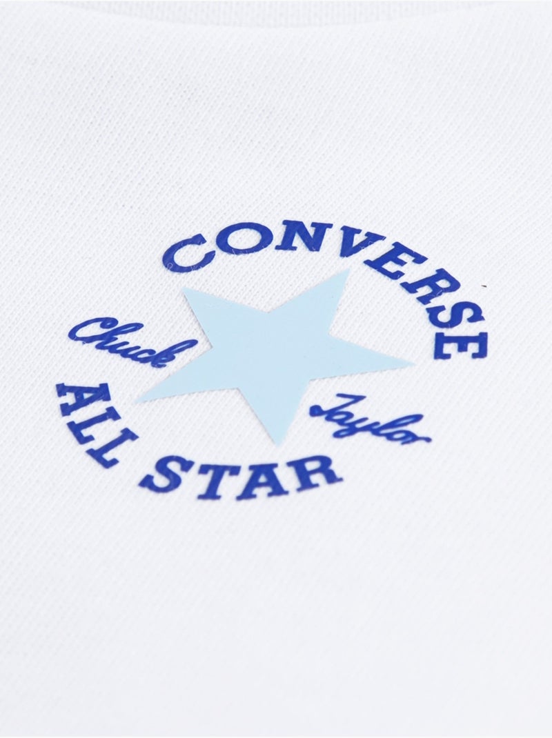 Conjunto de 2 peças - Converse Branco Azul - Kiabi