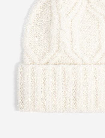 Conjunto de 2 peças - Gorro com pompom + Gola tubular