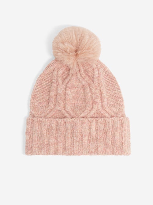 Conjunto de 2 peças - Gorro com pompom + Gola tubular - Kiabi