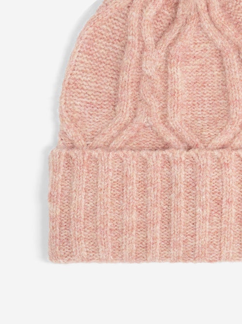 Conjunto de 2 peças - Gorro com pompom + Gola tubular - Kiabi