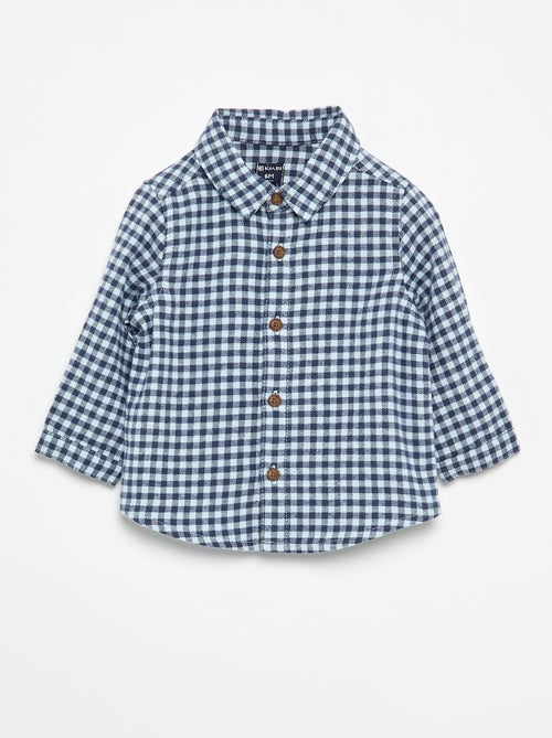 Conjunto de 2 peças - Jardineiras compridas + Camisa de manga comprida - Kiabi