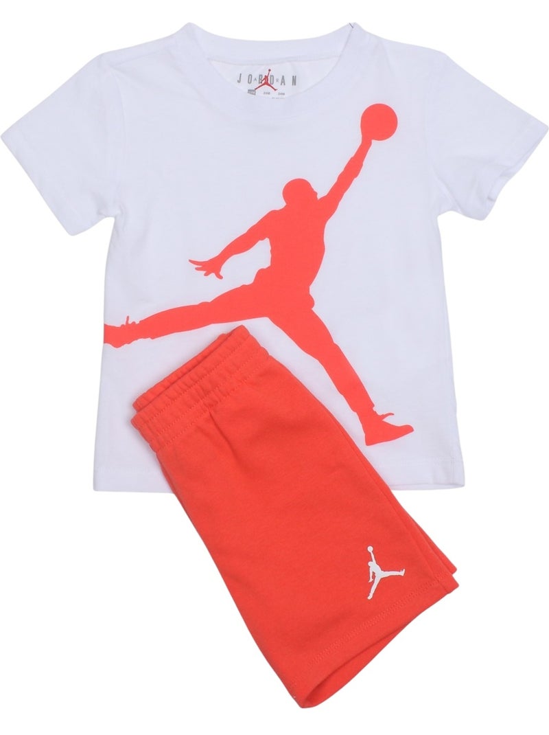 Conjunto de 2 peças - Jordan Branco Laranja - Kiabi