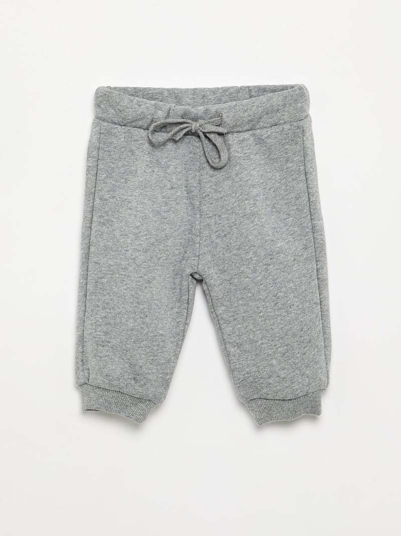 Conjunto de 2 peças - Sweat + calças Cinza - Kiabi