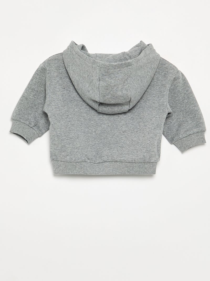 Conjunto de 2 peças - Sweat + calças Cinza - Kiabi