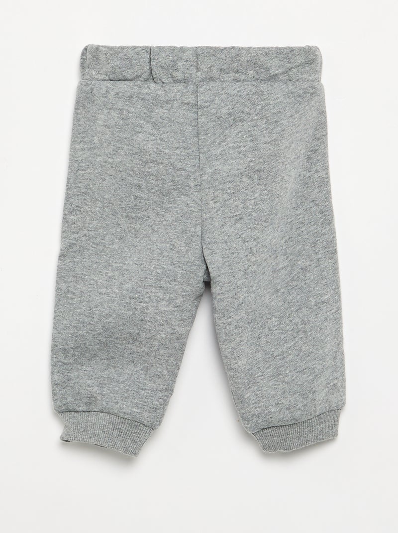 Conjunto de 2 peças - Sweat + calças Cinza - Kiabi