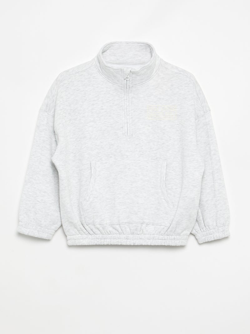 Conjunto de 2 peças - Sweat + calças de jogging Cinza - Kiabi
