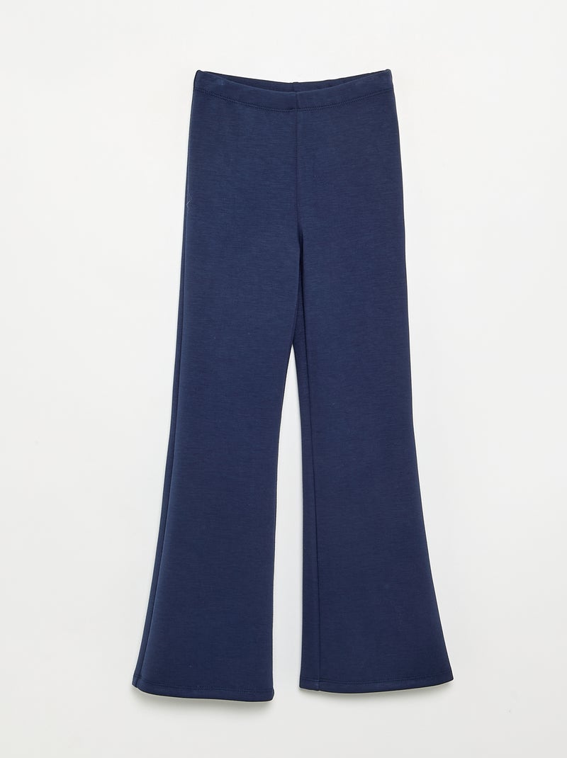 Conjunto de 2 peças - Sweat com capuz + legging flare Azul marinho - Kiabi