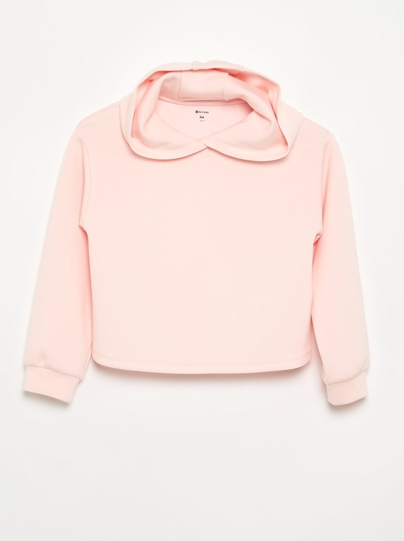 Conjunto de 2 peças - Sweat com capuz + legging flare Rosa - Kiabi