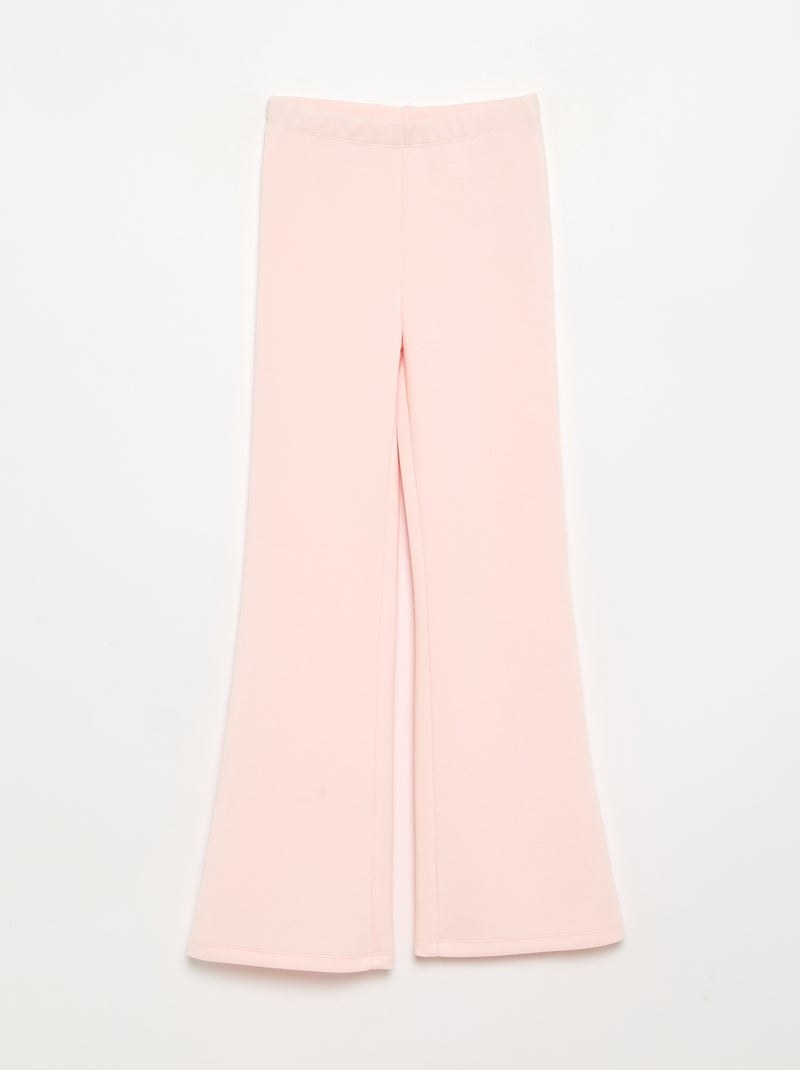 Conjunto de 2 peças - Sweat com capuz + legging flare Rosa - Kiabi