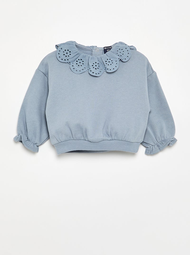 Conjunto de 2 peças - sweatshirt + calças Azul - Kiabi