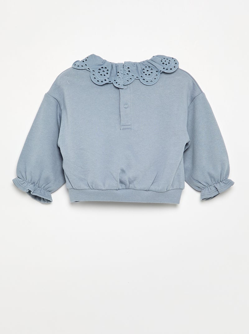 Conjunto de 2 peças - sweatshirt + calças Azul - Kiabi