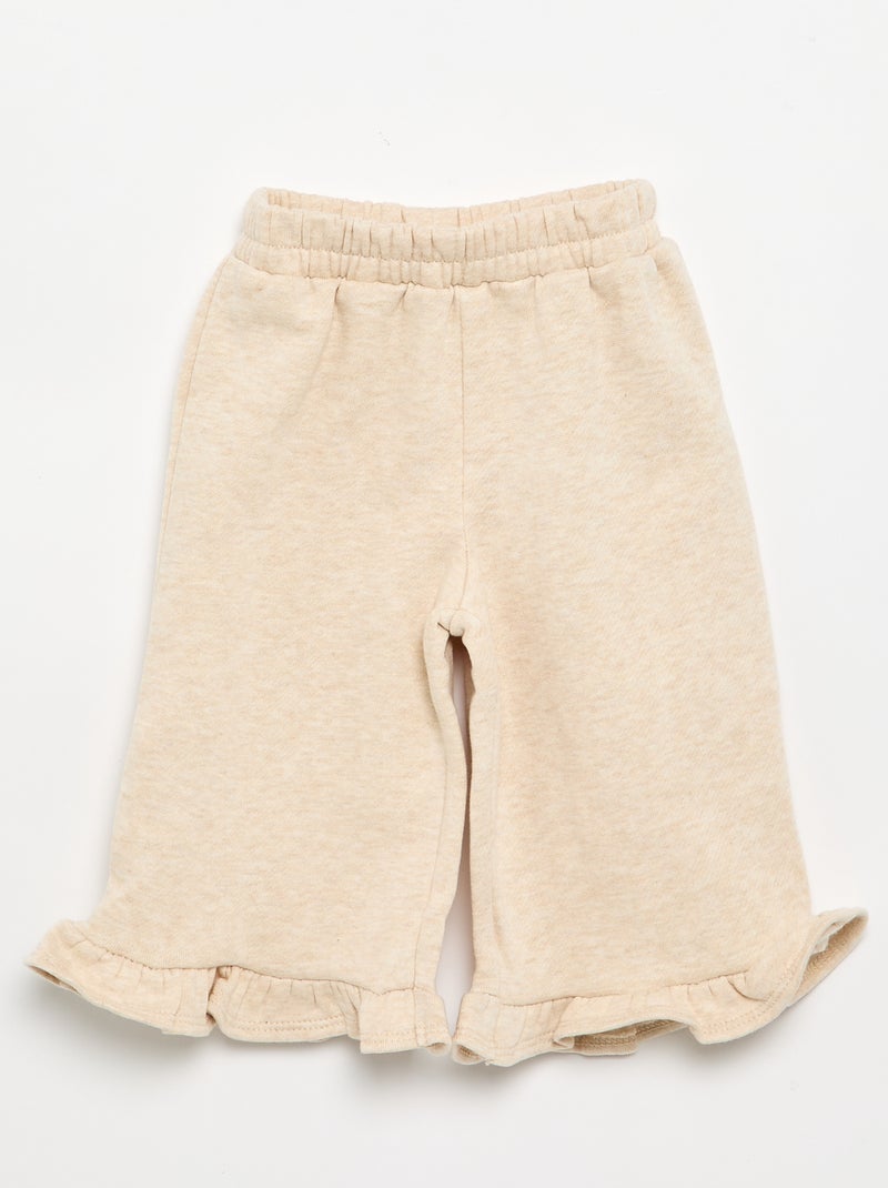 Conjunto de 2 peças - sweatshirt + calças Bege - Kiabi