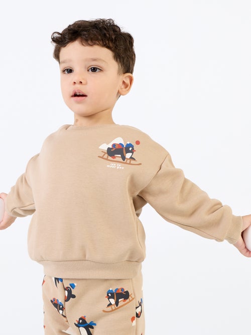 Conjunto de 2 peças - Sweatshirt + calças - Kiabi Conjunto de 2 peças - Sweatshirt + calças - Kiabi