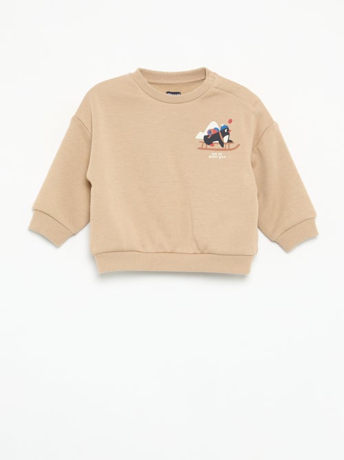 Conjunto de 2 peças - Sweatshirt + calças - Kiabi Conjunto de 2 peças - Sweatshirt + calças - Kiabi