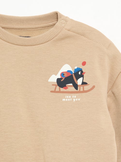 Conjunto de 2 peças - Sweatshirt + calças - Kiabi Conjunto de 2 peças - Sweatshirt + calças - Kiabi