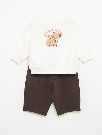 Conjunto de 2 peças - Sweatshirt + calças