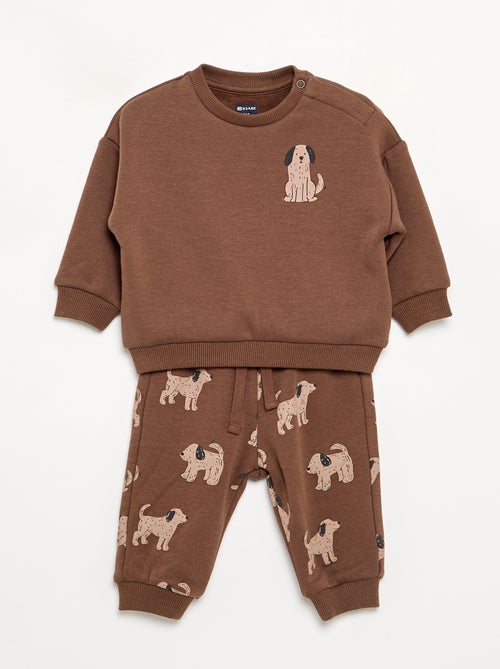 Conjunto de 2 peças - Sweatshirt + calças - Kiabi Conjunto de 2 peças - Sweatshirt + calças - Kiabi