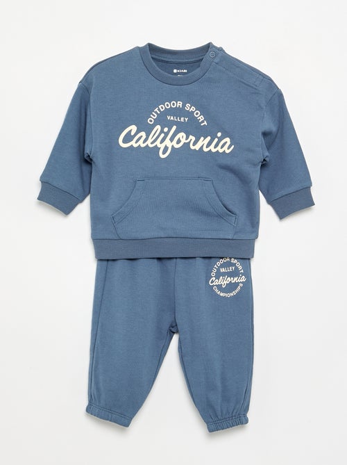 Conjunto de 2 peças - sweatshirt + Calças de jogging - Kiabi