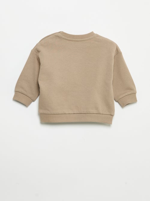 Conjunto de 2 peças - sweatshirt + Calças de jogging - Kiabi Conjunto de 2 peças - sweatshirt + Calças de jogging - Kiabi