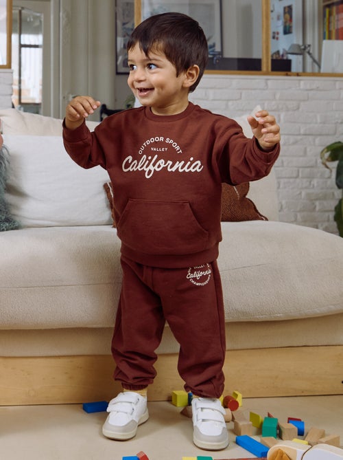 Conjunto de 2 peças - sweatshirt + Calças de jogging - Kiabi Conjunto de 2 peças - sweatshirt + Calças de jogging - Kiabi