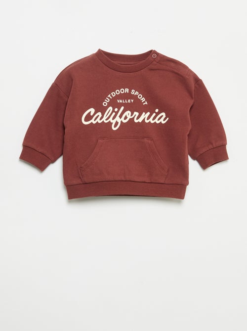 Conjunto de 2 peças - sweatshirt + Calças de jogging - Kiabi Conjunto de 2 peças - sweatshirt + Calças de jogging - Kiabi