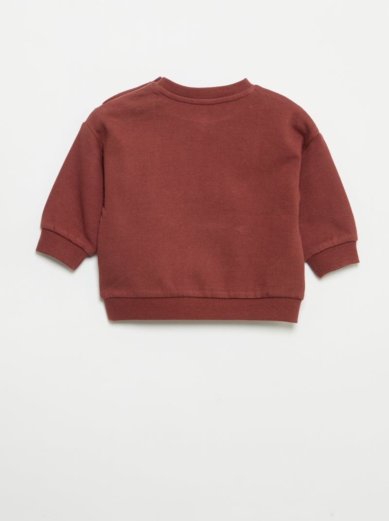 Conjunto de 2 peças - sweatshirt + Calças de jogging Vermelho - Kiabi