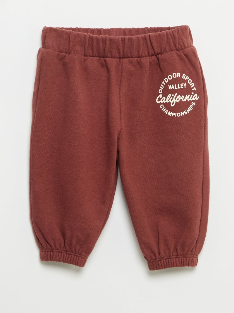 Conjunto de 2 peças - sweatshirt + Calças de jogging Vermelho - Kiabi